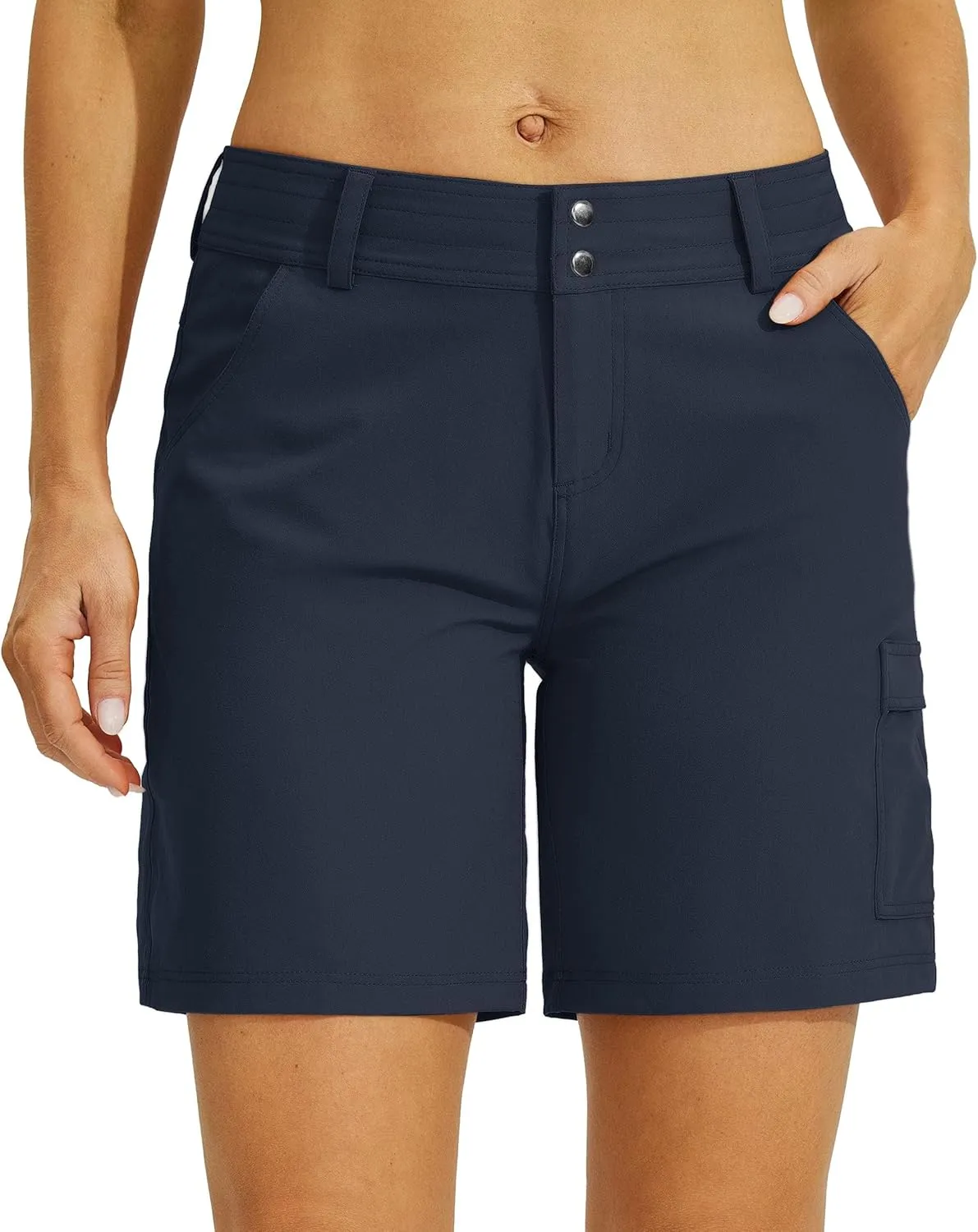 Willit Women's Golf Hiking Shorts Cargo Quick Dry Athletic Shorts Casual Summer Shorts with Pockets 7"