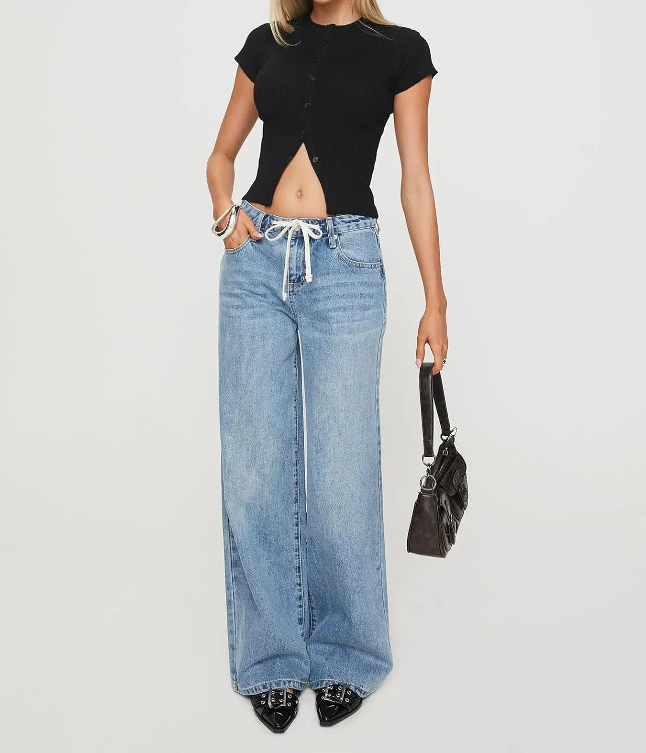 Women Basic Button Down Short Sleeve Crop Tee Tops Open Front Ribbed Knit Crewneck Tight Fitted T Workout Shirts