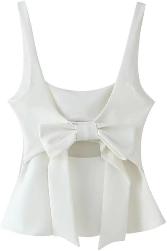 Women Casual Solid Color Square Neck Camisole Blouse Sleeveless Tops Regular Fit
