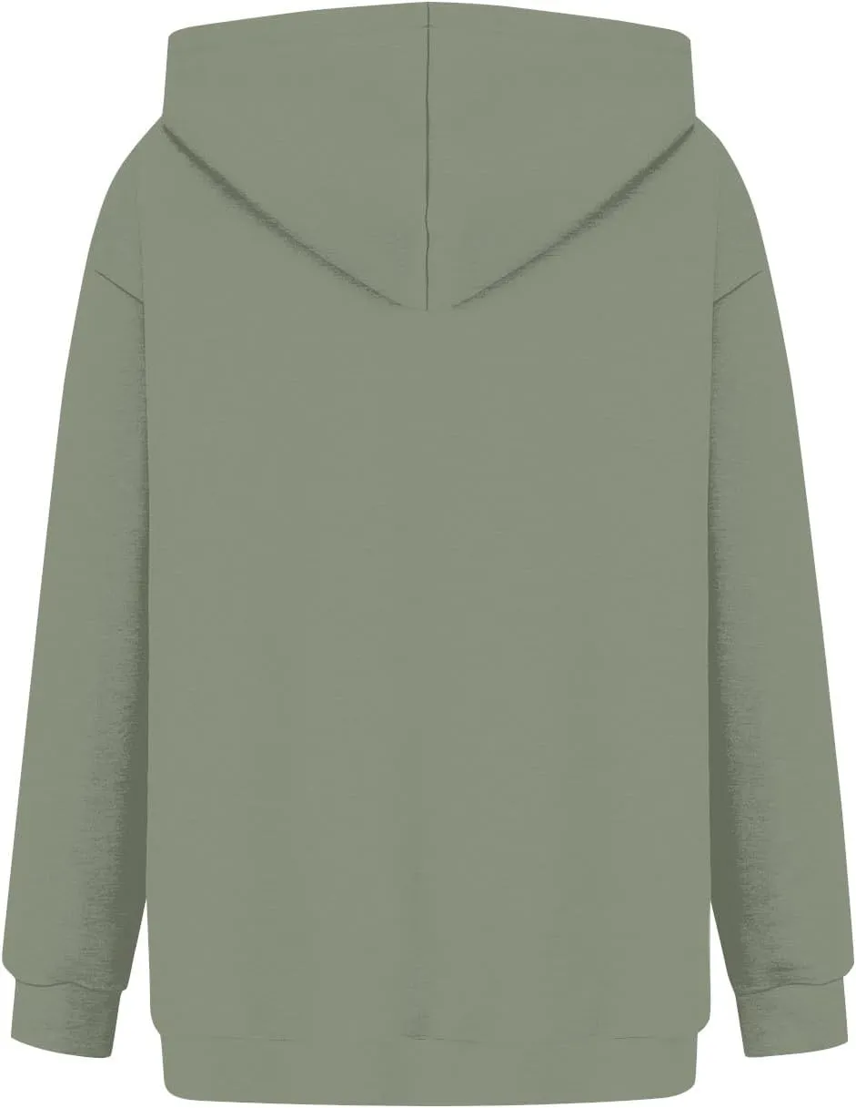 Women's Camo Hoodie Maple-Leaf Print Oversized Sweatshirt Fleece Hooded Sweatshirts with Pocket Casual Fall Pullover