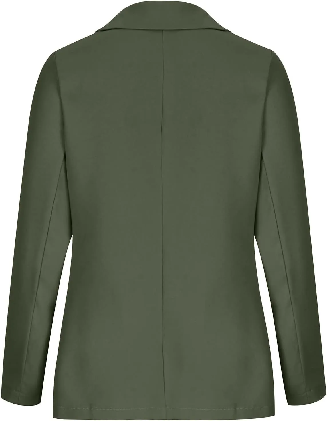 Womens Casual Blazer Jackets Suit Long Sleeve Open Front with Button Fall Outfits Cardigan Jacket for Business Office