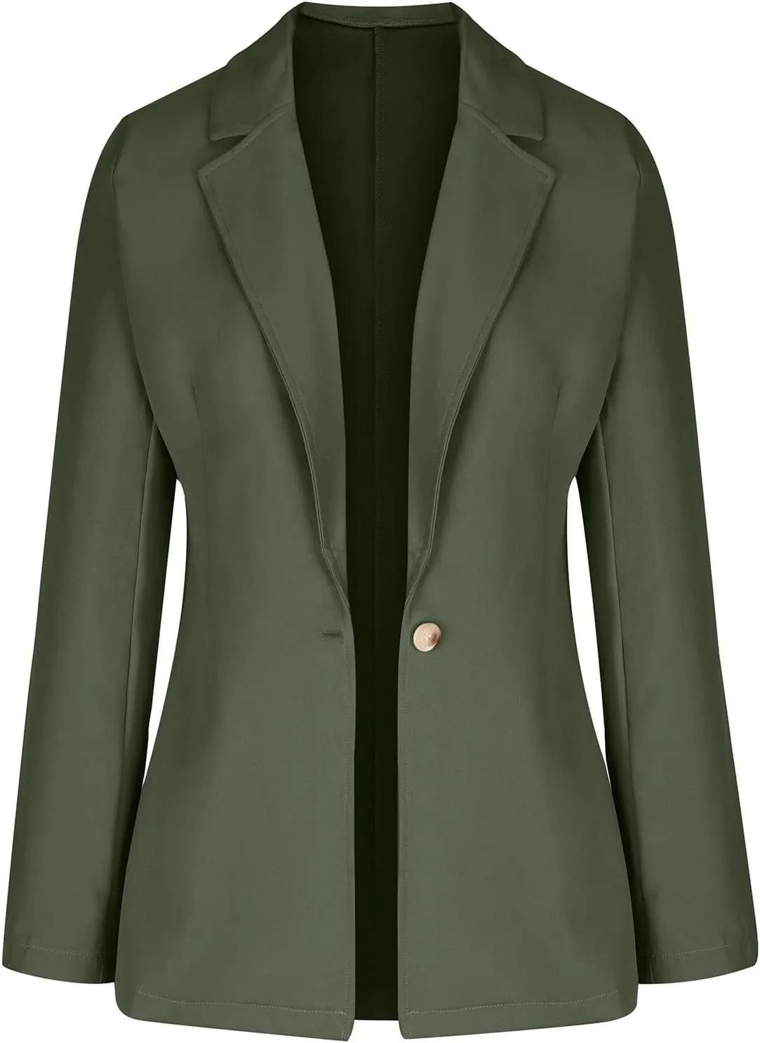 Womens Casual Blazer Jackets Suit Long Sleeve Open Front with Button Fall Outfits Cardigan Jacket for Business Office