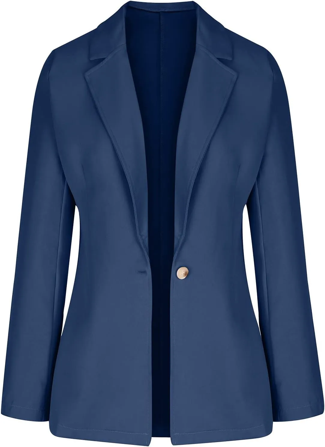 Womens Casual Blazer Jackets Suit Long Sleeve Open Front with Button Fall Outfits Cardigan Jacket for Business Office