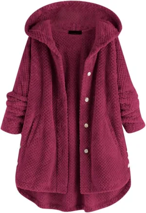 Womens Fashion Fleece Thicken Coat Down Jacket Cotton Jacket Lightweight Down Jacket Quilted Parka Jacket Puffer