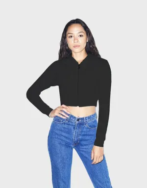 Women's Flex Fleece Cropped Long Sleeve Zip Hoodie