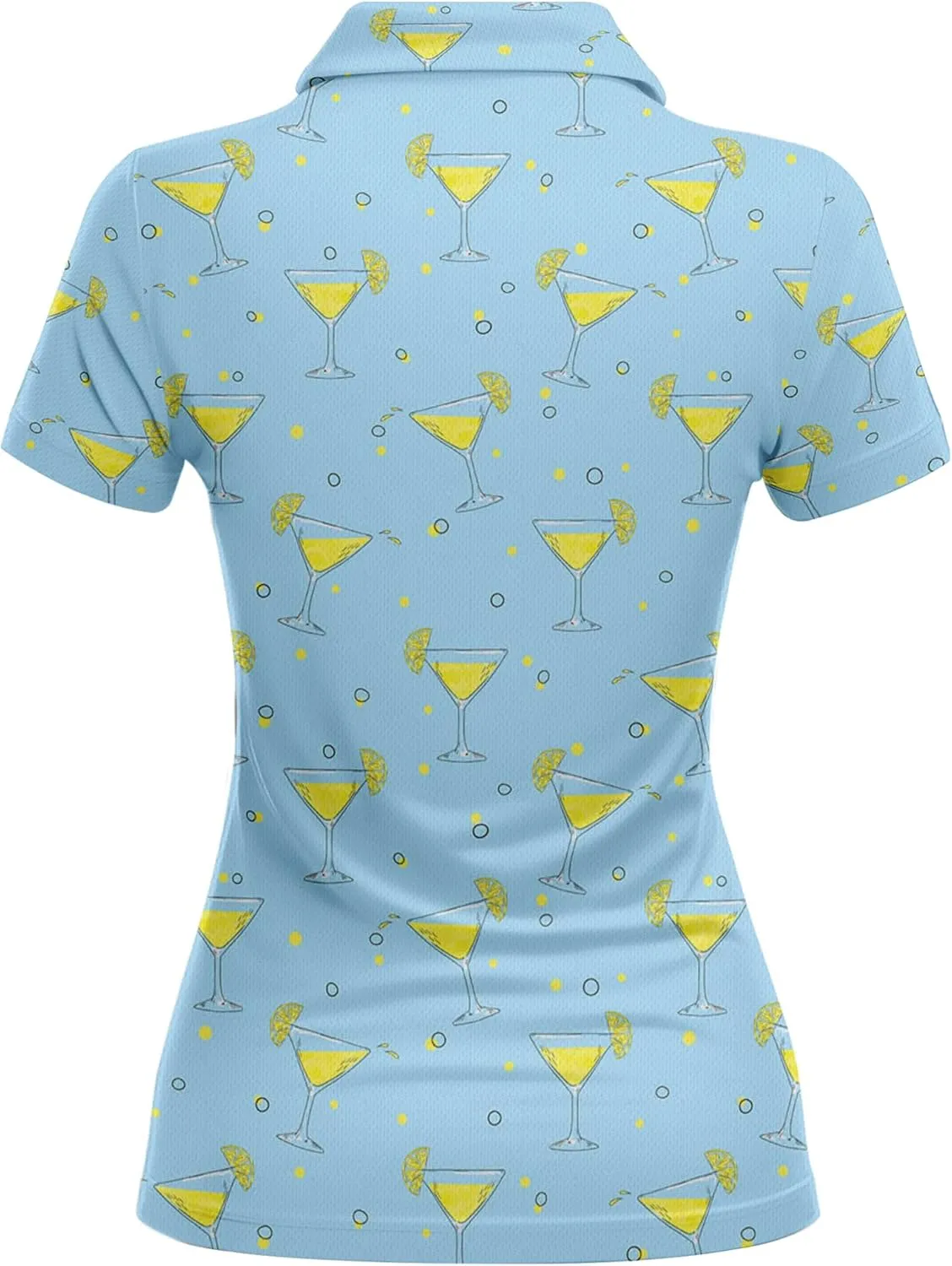 Womens Golf Shirts Hawaiian Funny Print Polo Shirt for Women Golf Shirt Athletic Shirt