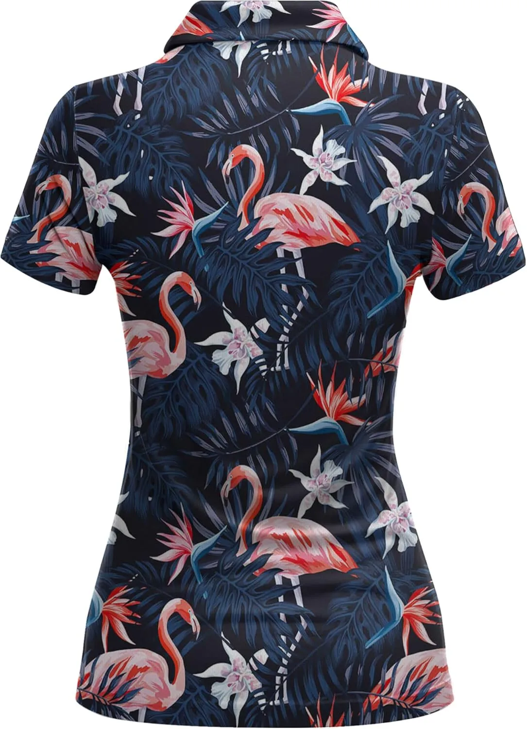 Womens Golf Shirts Hawaiian Funny Print Polo Shirt for Women Golf Shirt Athletic Shirt