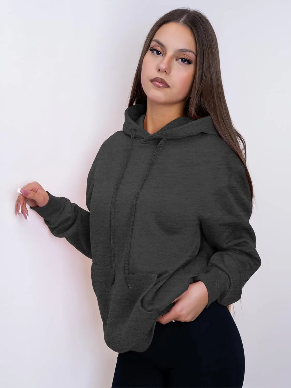 Womens Hoodies Pullover Fleece Sweatshirts Long Sleeve Hoodie With Front Pocket
