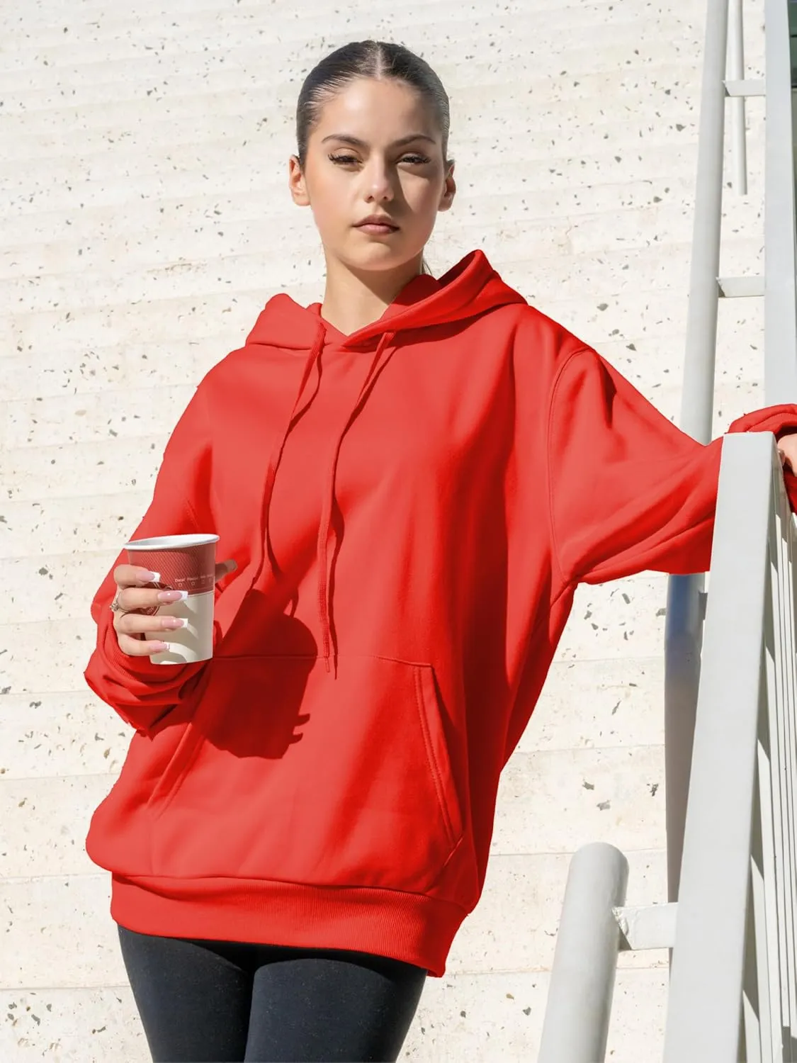 Womens Hoodies Pullover Fleece Sweatshirts Long Sleeve Hoodie With Front Pocket