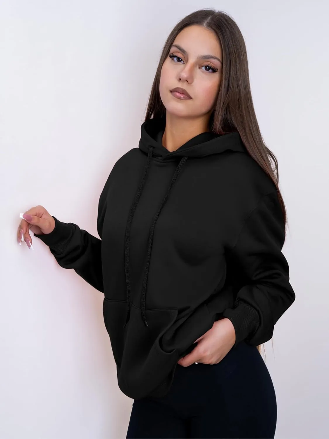 Womens Hoodies Pullover Fleece Sweatshirts Long Sleeve Hoodie With Front Pocket