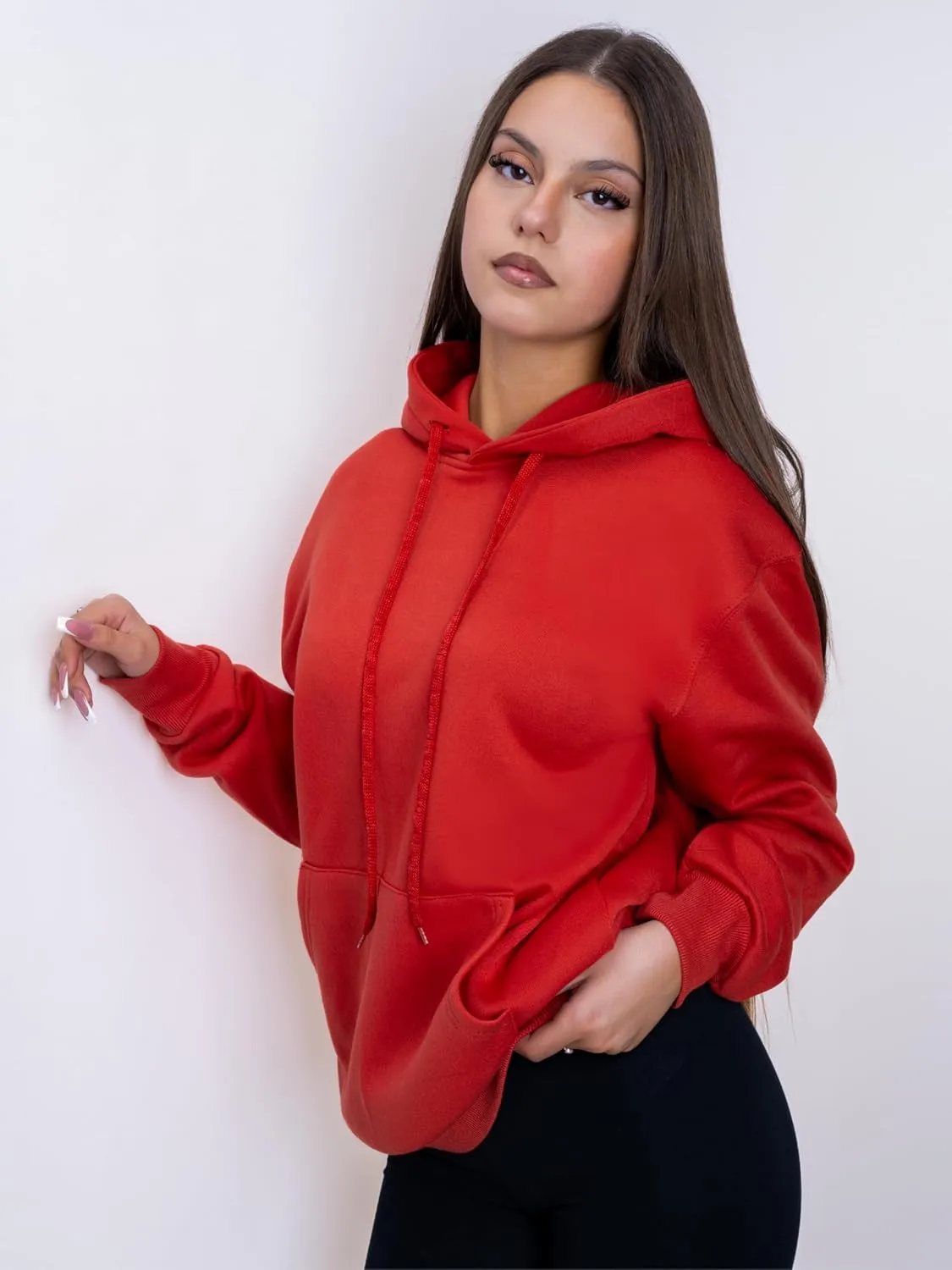 Womens Hoodies Pullover Fleece Sweatshirts Long Sleeve Hoodie With Front Pocket