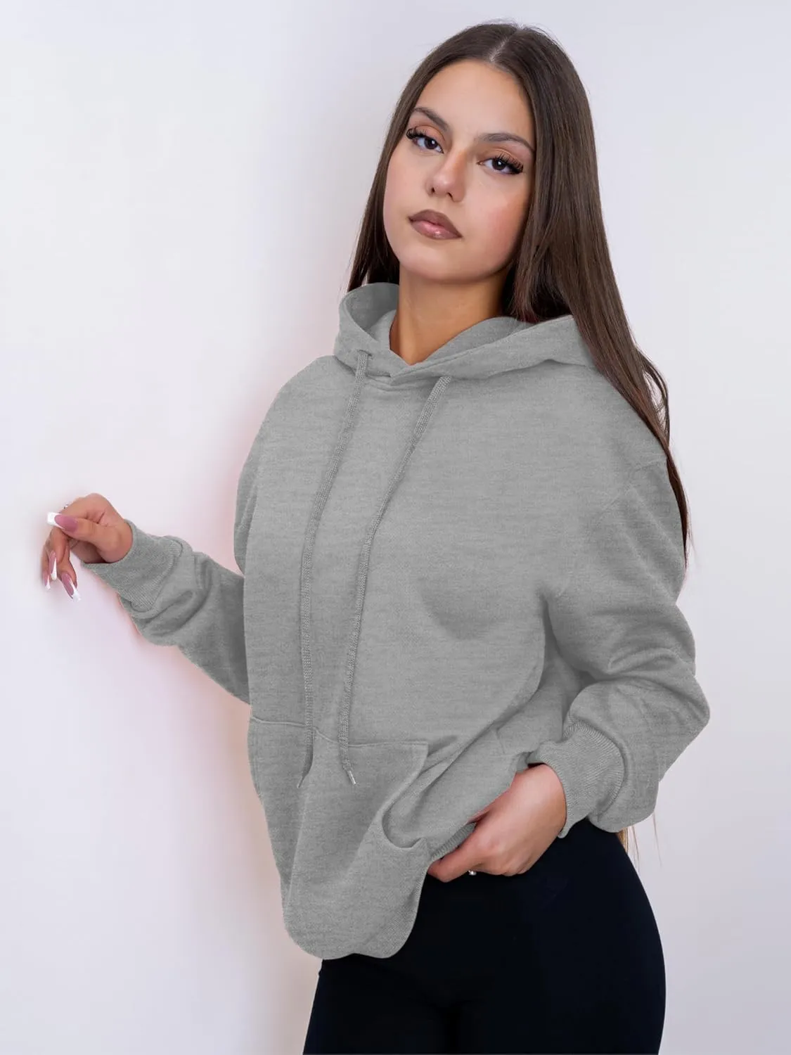 Womens Hoodies Pullover Fleece Sweatshirts Long Sleeve Hoodie With Front Pocket