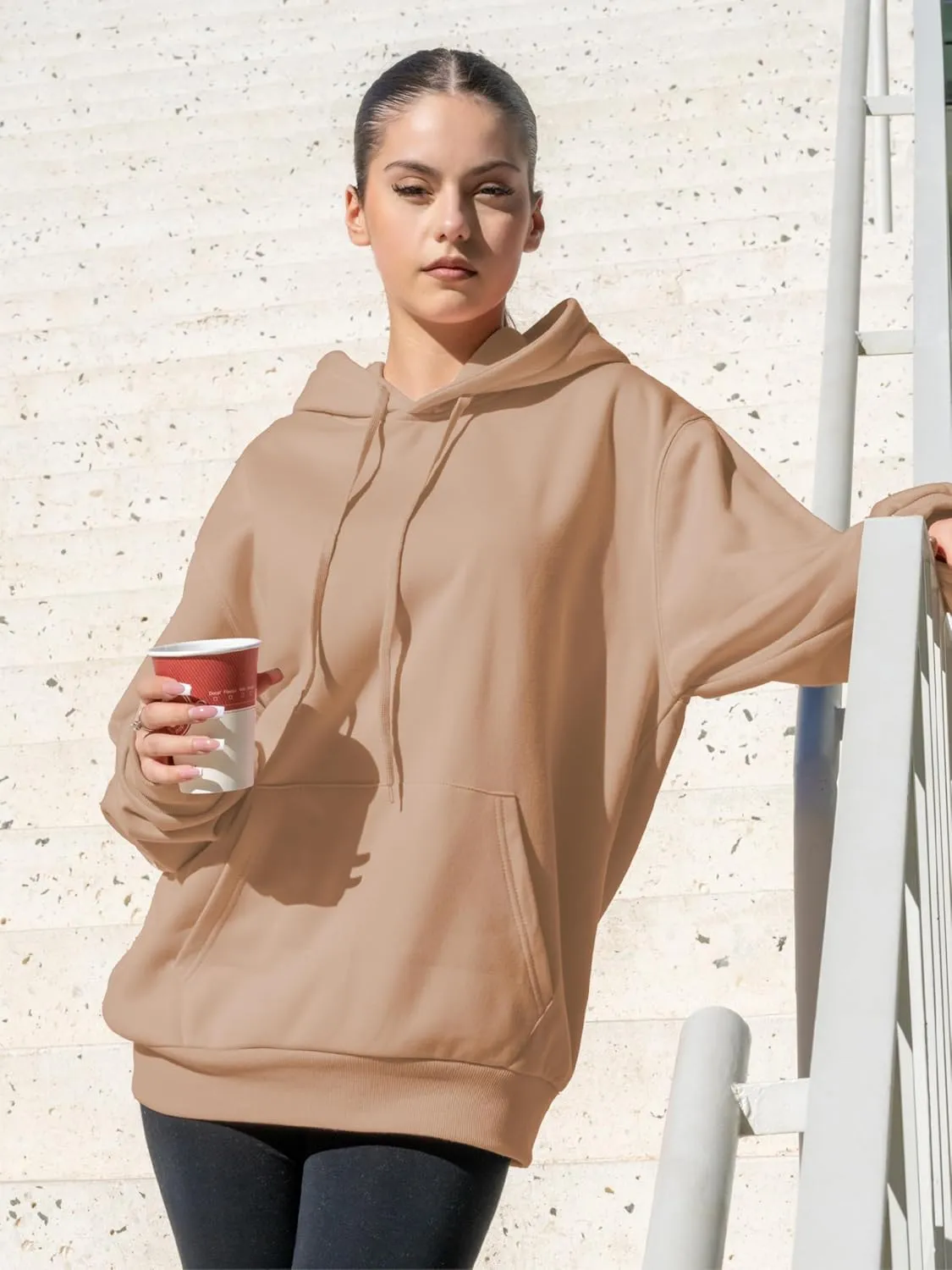 Womens Hoodies Pullover Fleece Sweatshirts Long Sleeve Hoodie With Front Pocket