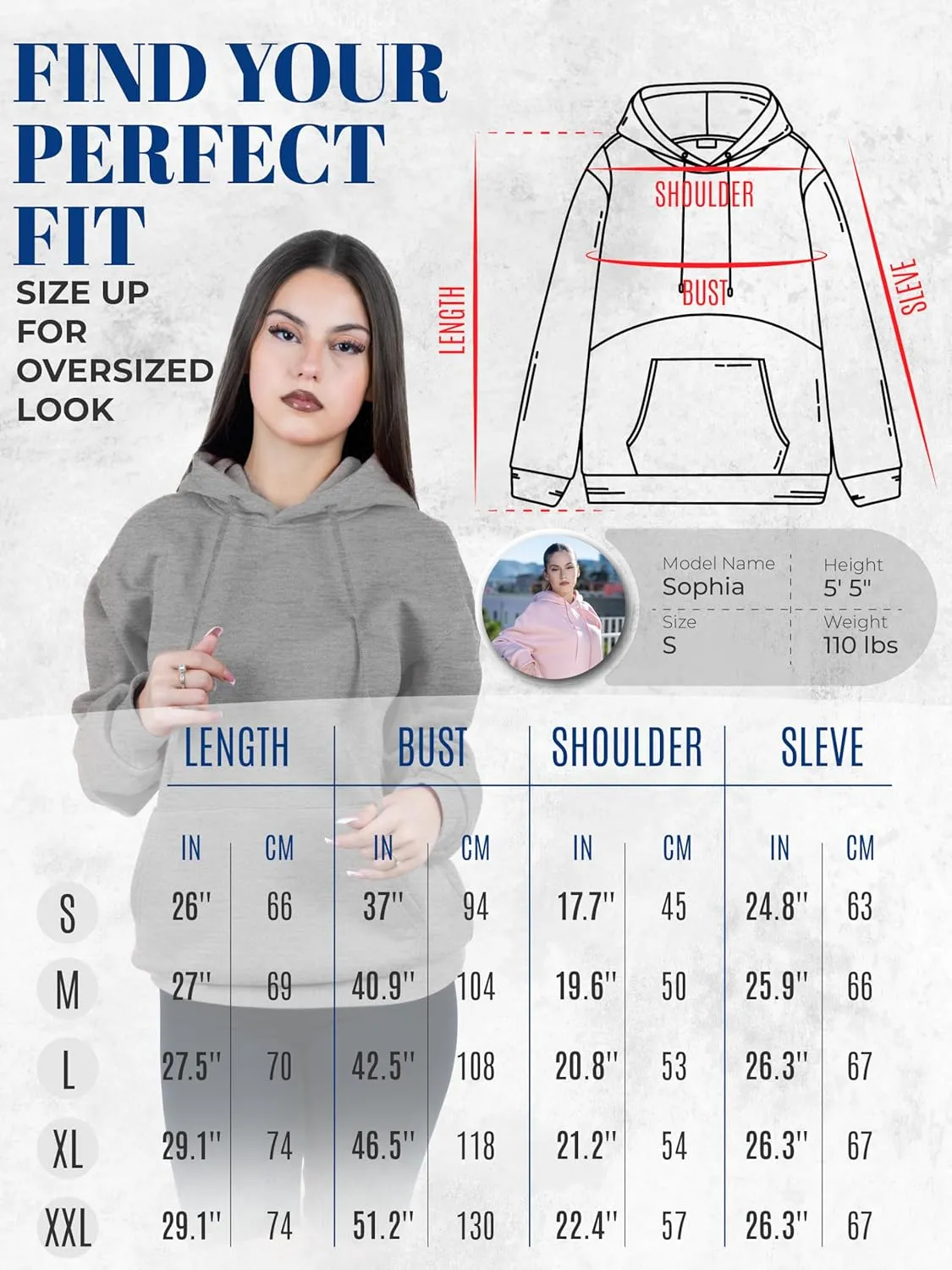 Womens Hoodies Pullover Fleece Sweatshirts Long Sleeve Hoodie With Front Pocket