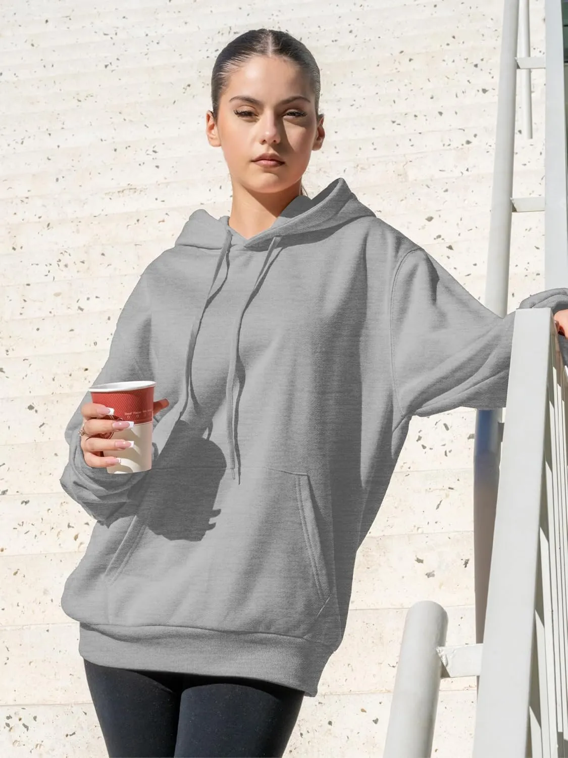 Womens Hoodies Pullover Fleece Sweatshirts Long Sleeve Hoodie With Front Pocket