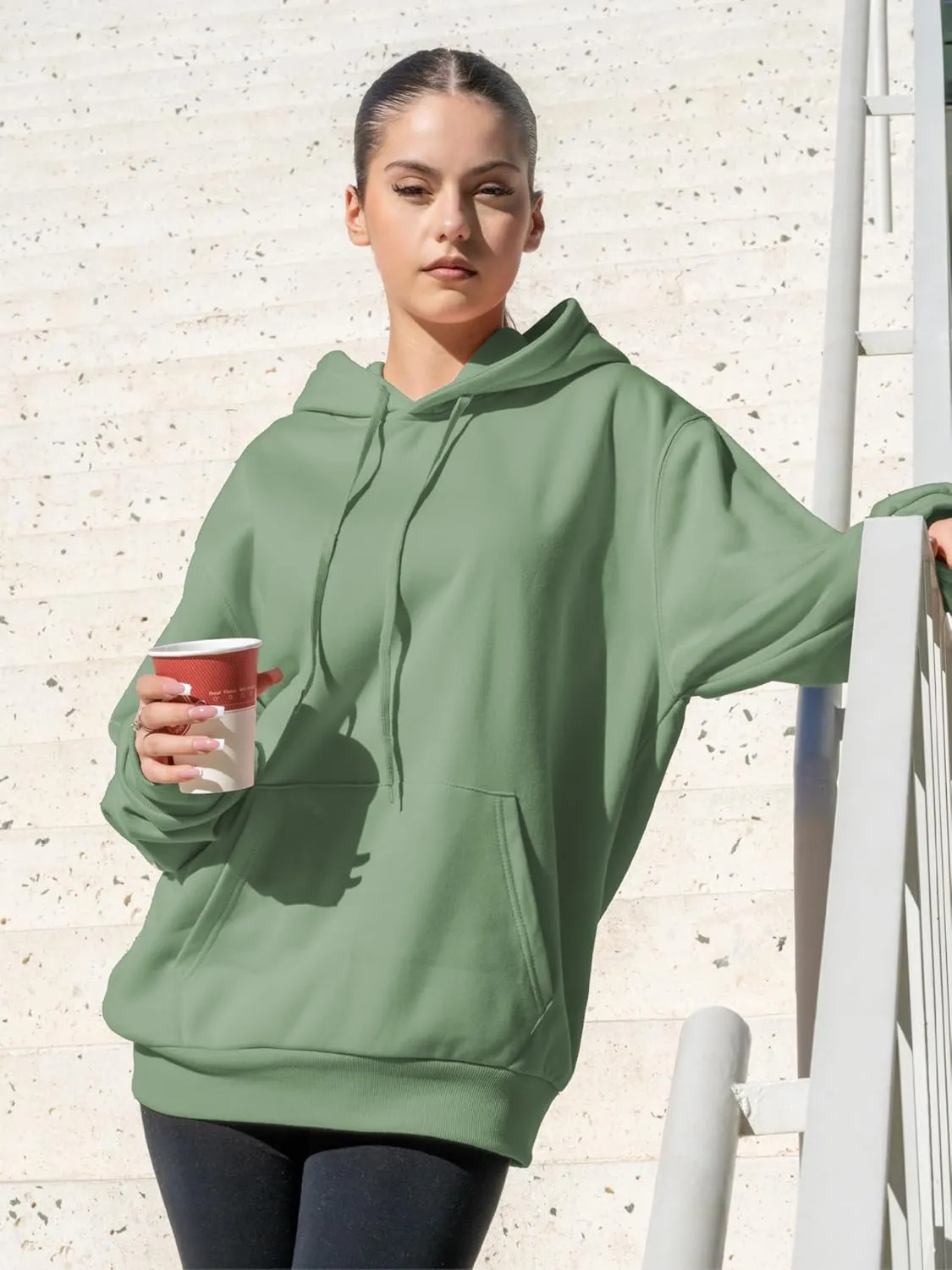 Womens Hoodies Pullover Fleece Sweatshirts Long Sleeve Hoodie With Front Pocket