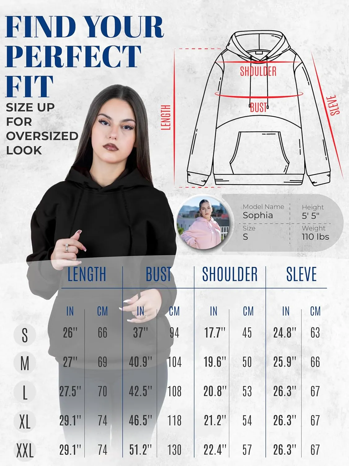 Womens Hoodies Pullover Fleece Sweatshirts Long Sleeve Hoodie With Front Pocket