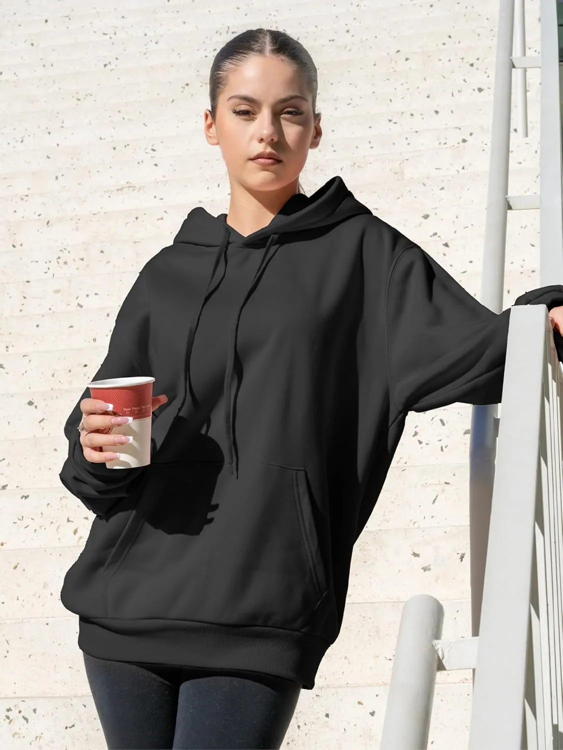 Womens Hoodies Pullover Fleece Sweatshirts Long Sleeve Hoodie With Front Pocket