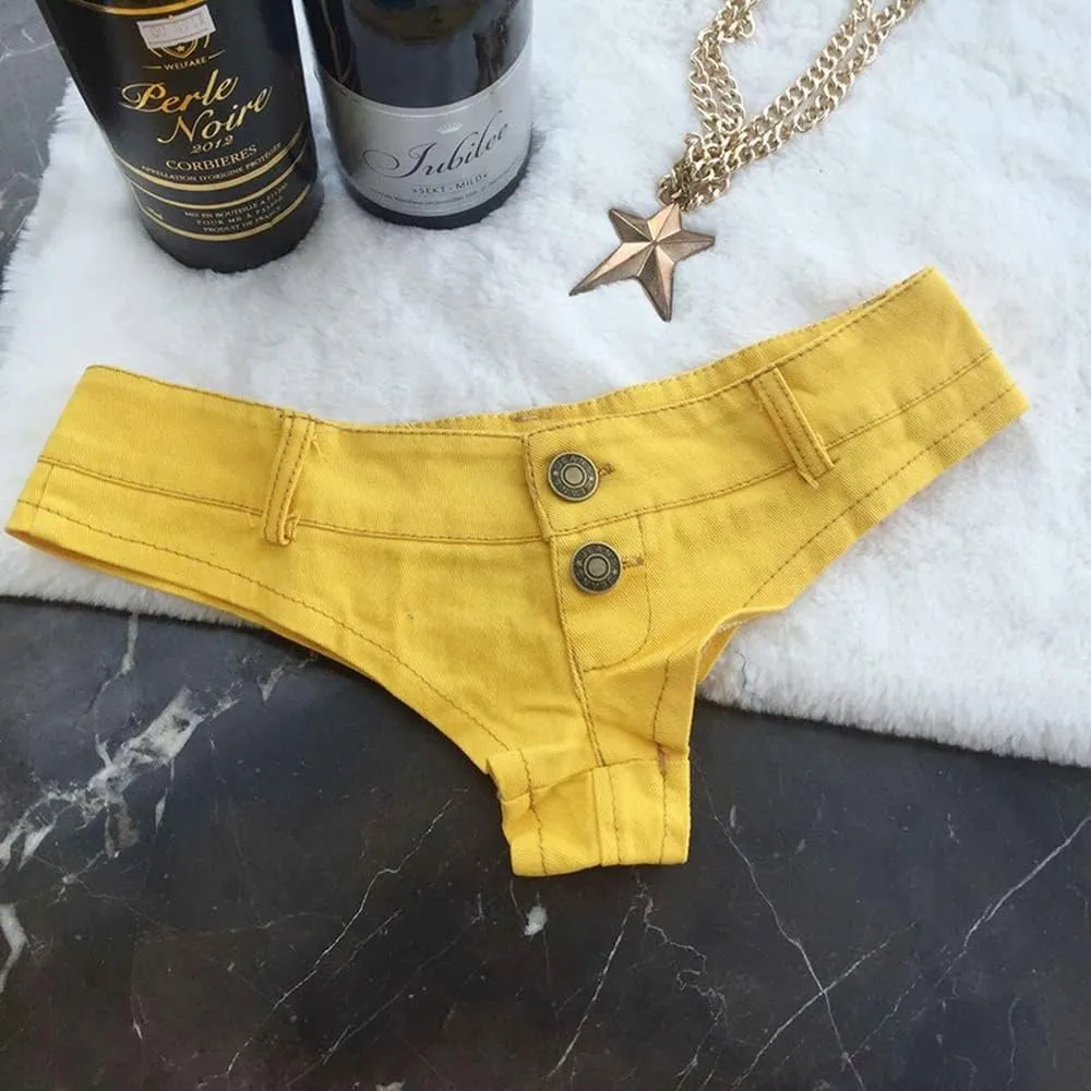 Women's Jean Shorts Sexy Booty Shorts Low Waist Mini Denim Shorts Bikini Shorts Hot Pants