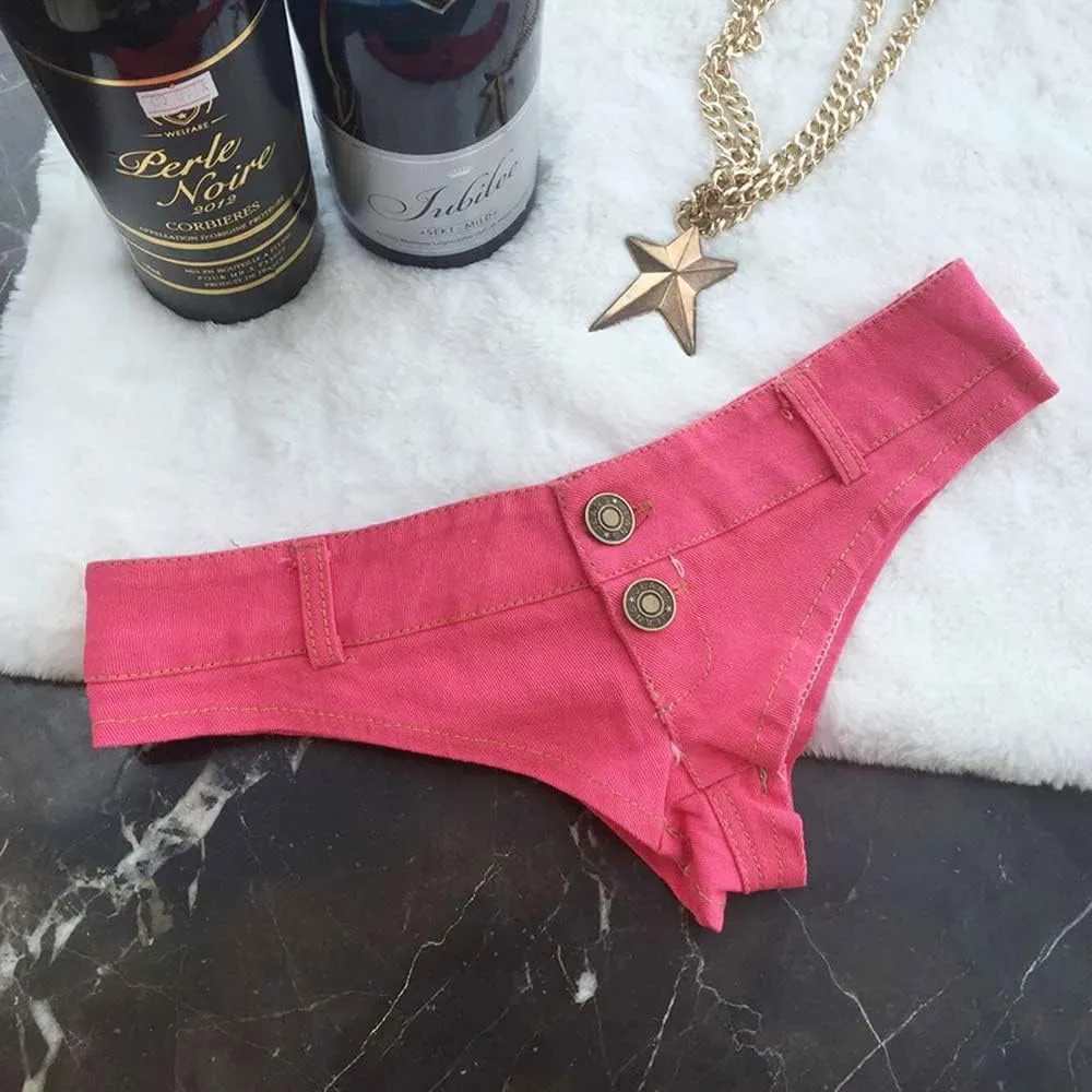 Women's Jean Shorts Sexy Booty Shorts Low Waist Mini Denim Shorts Bikini Shorts Hot Pants
