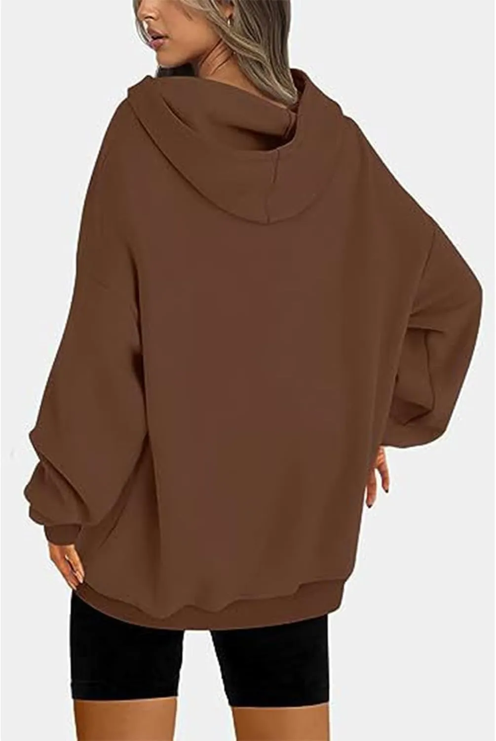 Womens Oversized Hoodies Fleece Sweatshirts 2024 Long Sleeve Pullover Sweaters Clothes with Pockets