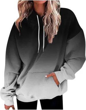 Womens Oversized Hoodies Sweatshirts Loose Hooded Pullover Tops Sweaters Casual Comfy Fall Winter Clothes