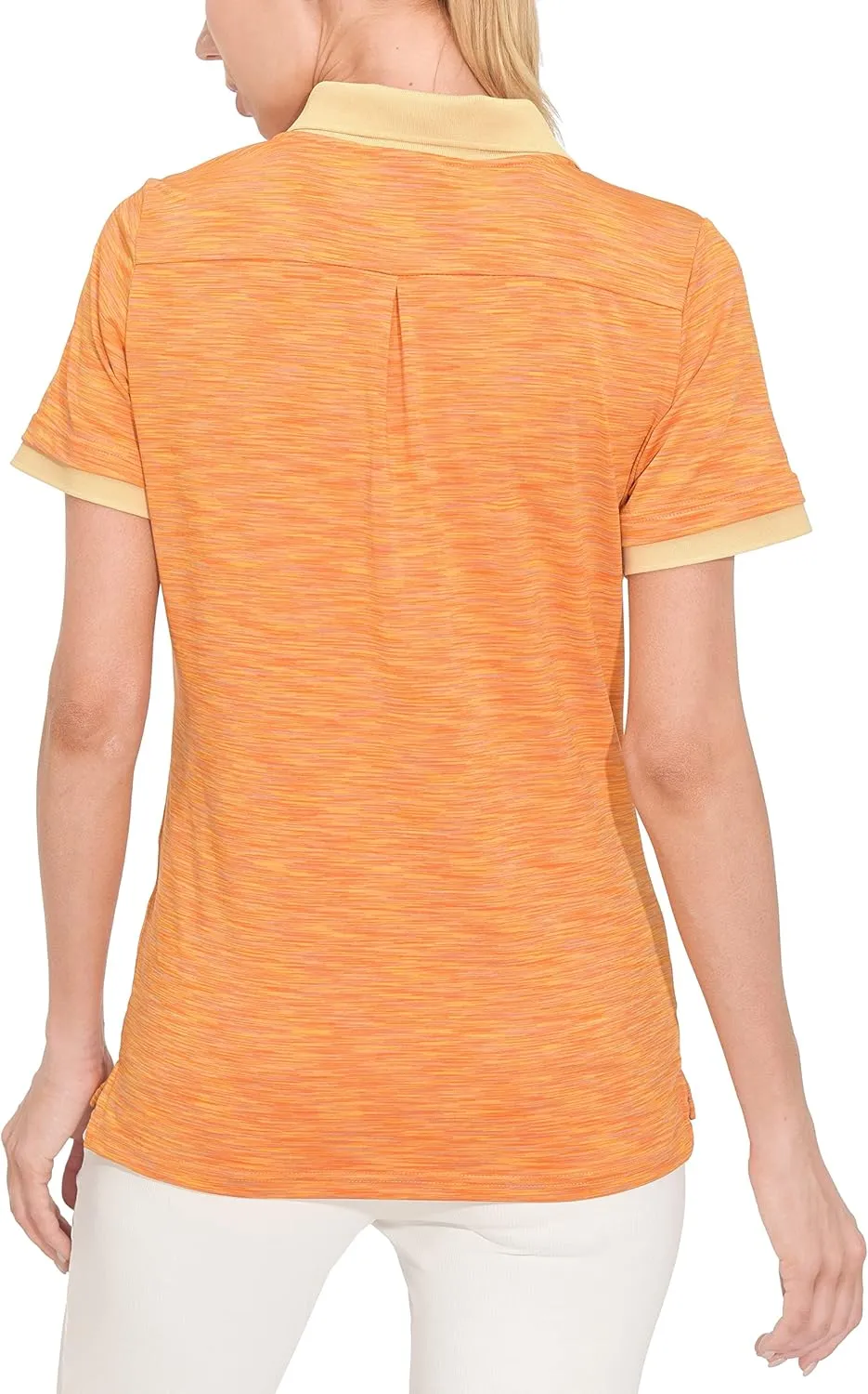 Women's Quick Dry Polo Shirt Short Sleeve Golf Shirt Stretch UV Protection Sports T-Shirt
