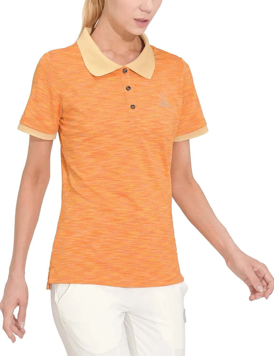 Women's Quick Dry Polo Shirt Short Sleeve Golf Shirt Stretch UV Protection Sports T-Shirt