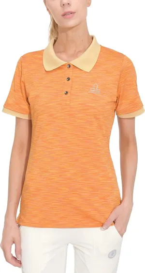 Women's Quick Dry Polo Shirt Short Sleeve Golf Shirt Stretch UV Protection Sports T-Shirt