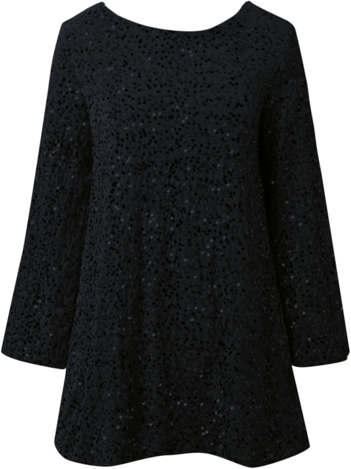 Womens Sequin Warmy Oversized Crewneck Sweatshirts Dress Sparkly Glitter Pullover Long Sleeve Outfits with Bow Ribbon
