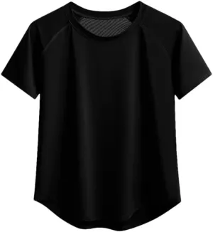 Women's Short Sleeve T-Shirts Breathable Quick-Dry Fitness Casual Sport T-Shirt Yoga Tops