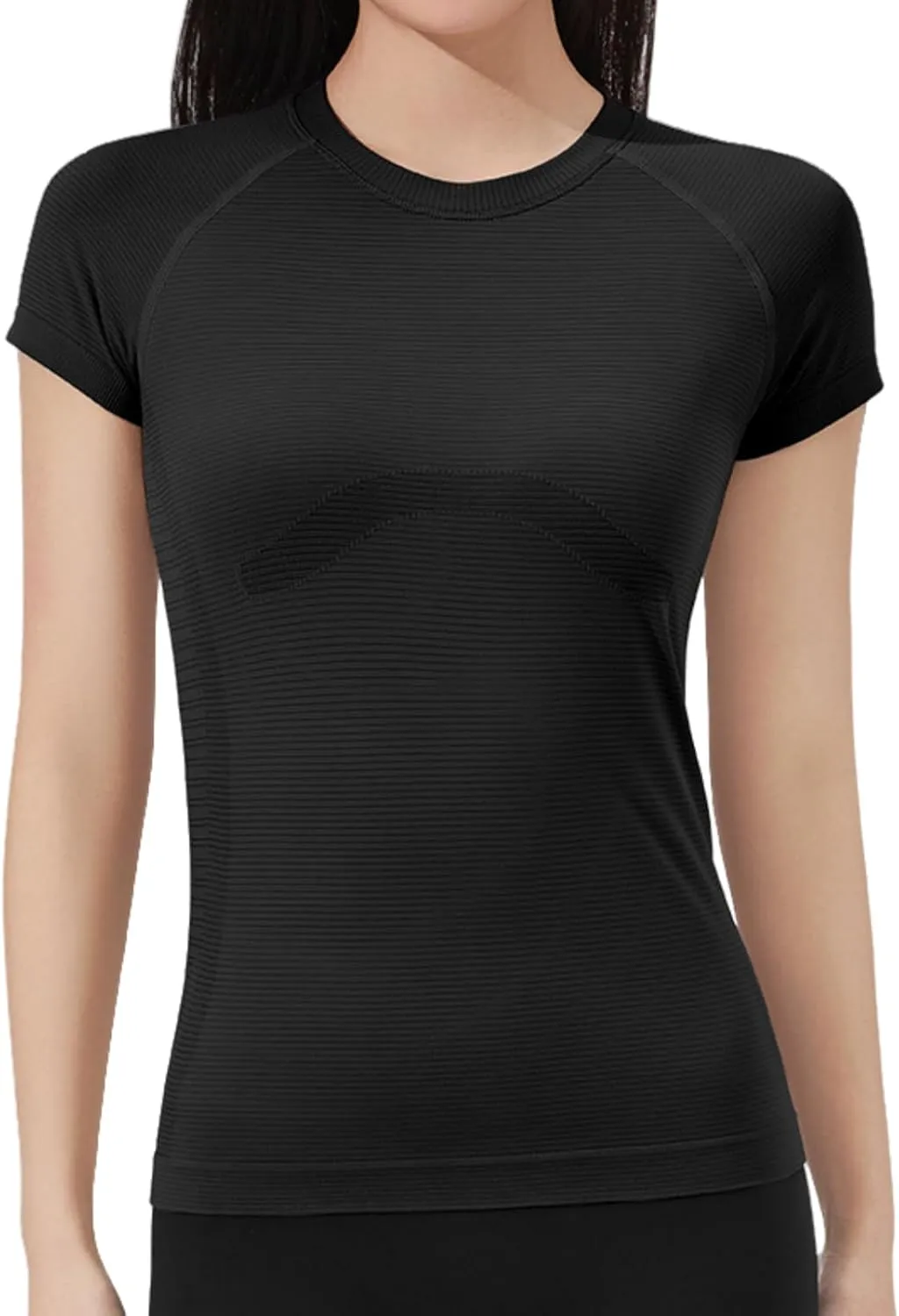 Women's Short Sleeve Workout T-Shirt Quick-Dry Yoga Top,Breathable Running Shirt with High Stretch