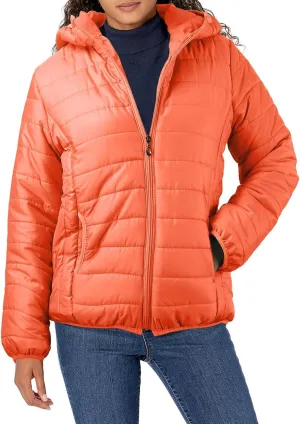 Womens Temperament Thicken Winter Puffer Coats Hooded Pocket Zipper Daily Outdoor Down Coat Casual Warm Fitted Overcoat