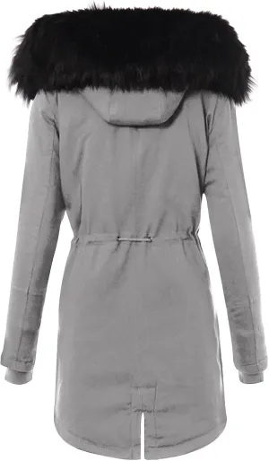 Women's Thickened Down Jacket Coats Fleece Lined Warm Parka8 Hooded Jacket 2024 Winter Outerwear