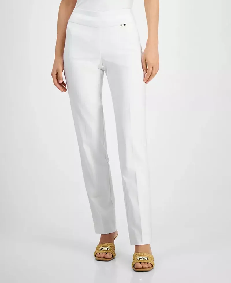 Women'S Tummy-Control Pull-On Straight-Leg Pants