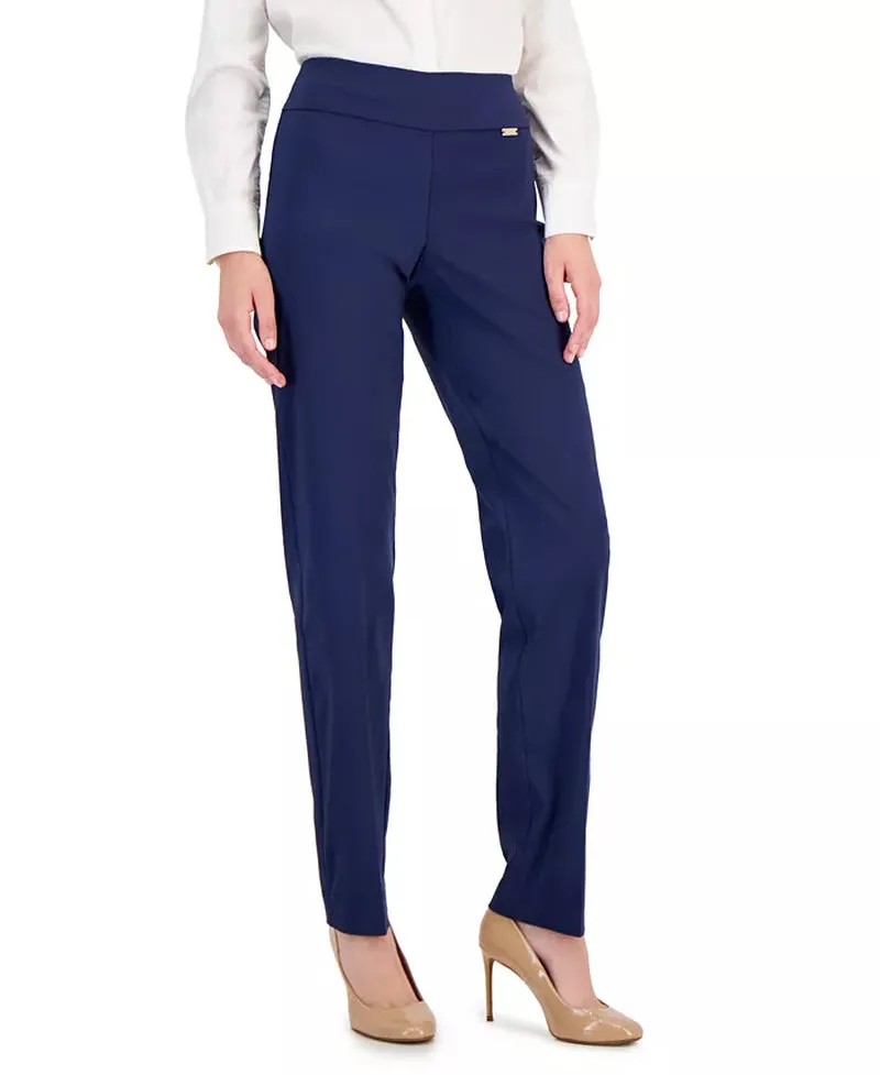 Women'S Tummy-Control Pull-On Straight-Leg Pants