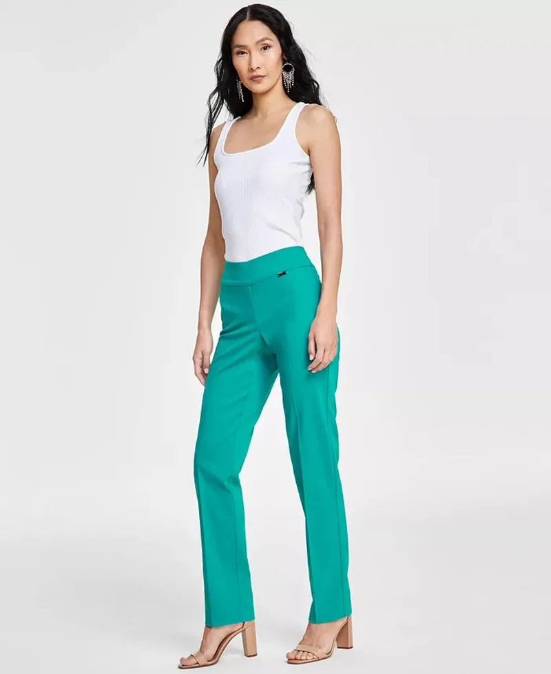 Women'S Tummy-Control Pull-On Straight-Leg Pants