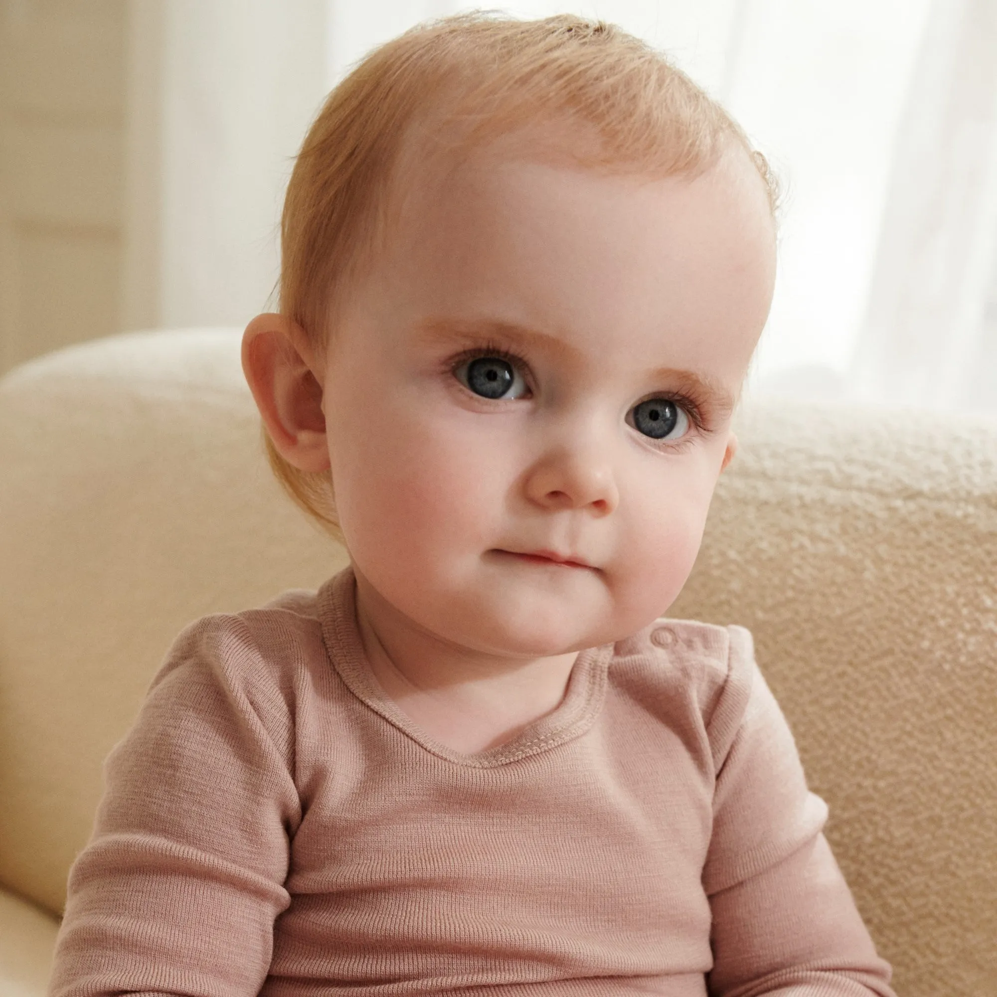 Wool Body L/S Lucca - dry rose