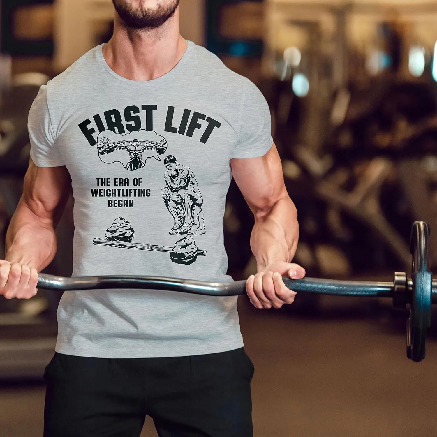 Workout Funny Mens Shirt, Deadlift Gym, Motivational Weight Lifting Gift T-Shirt