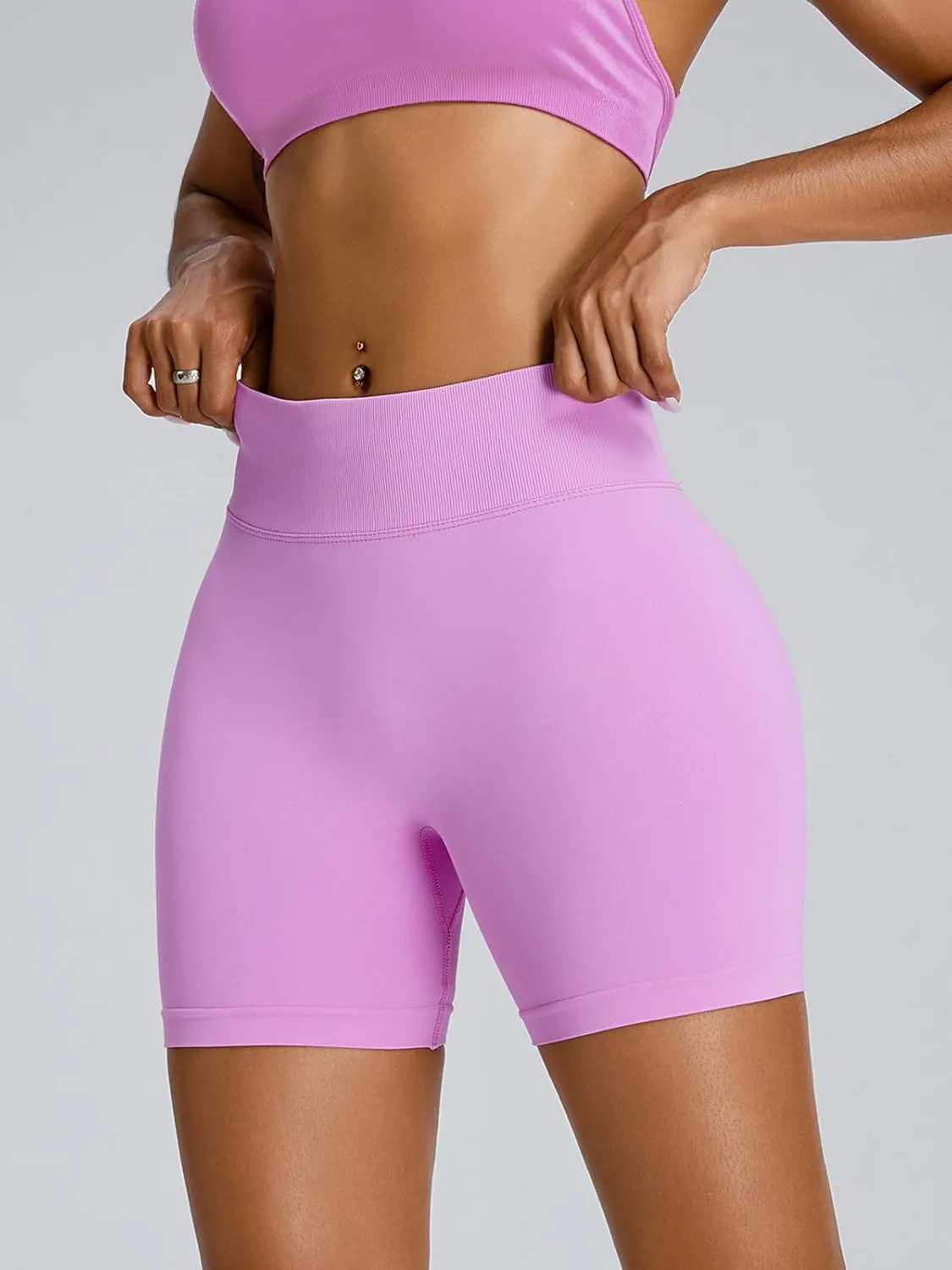 Workout Shorts for Women High Waist Biker Shorts Gym Scrunch Butt Yoga Shorts Tummy Control Leggings