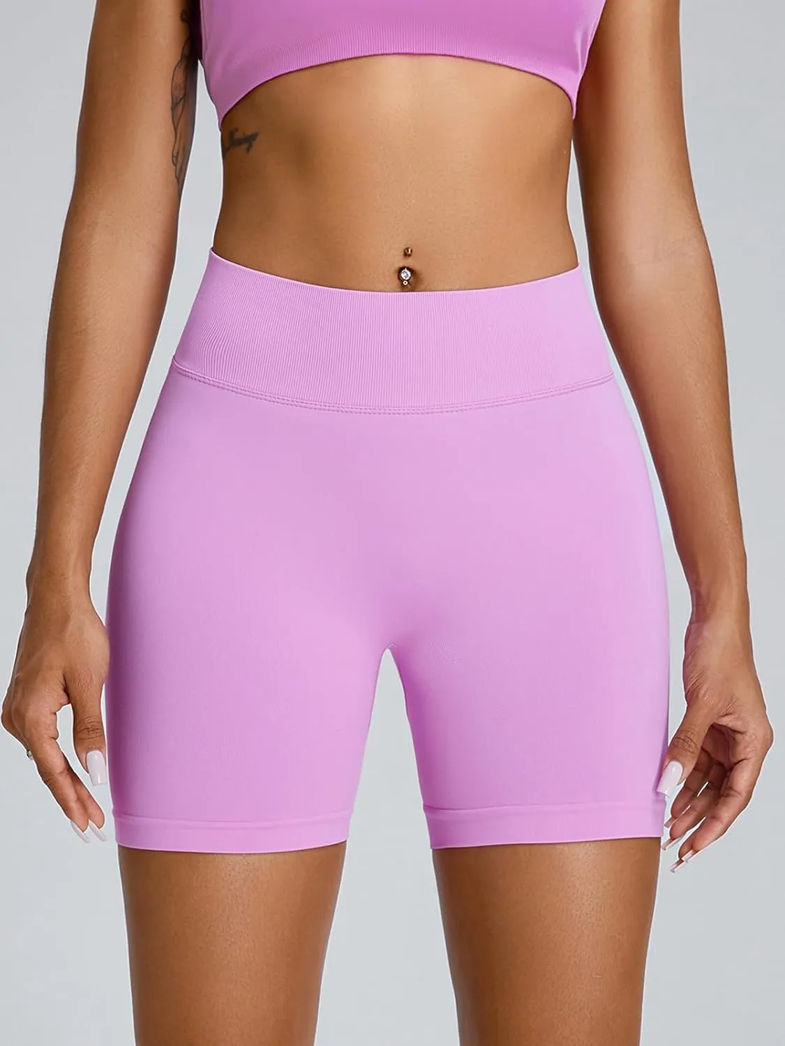 Workout Shorts for Women High Waist Biker Shorts Gym Scrunch Butt Yoga Shorts Tummy Control Leggings