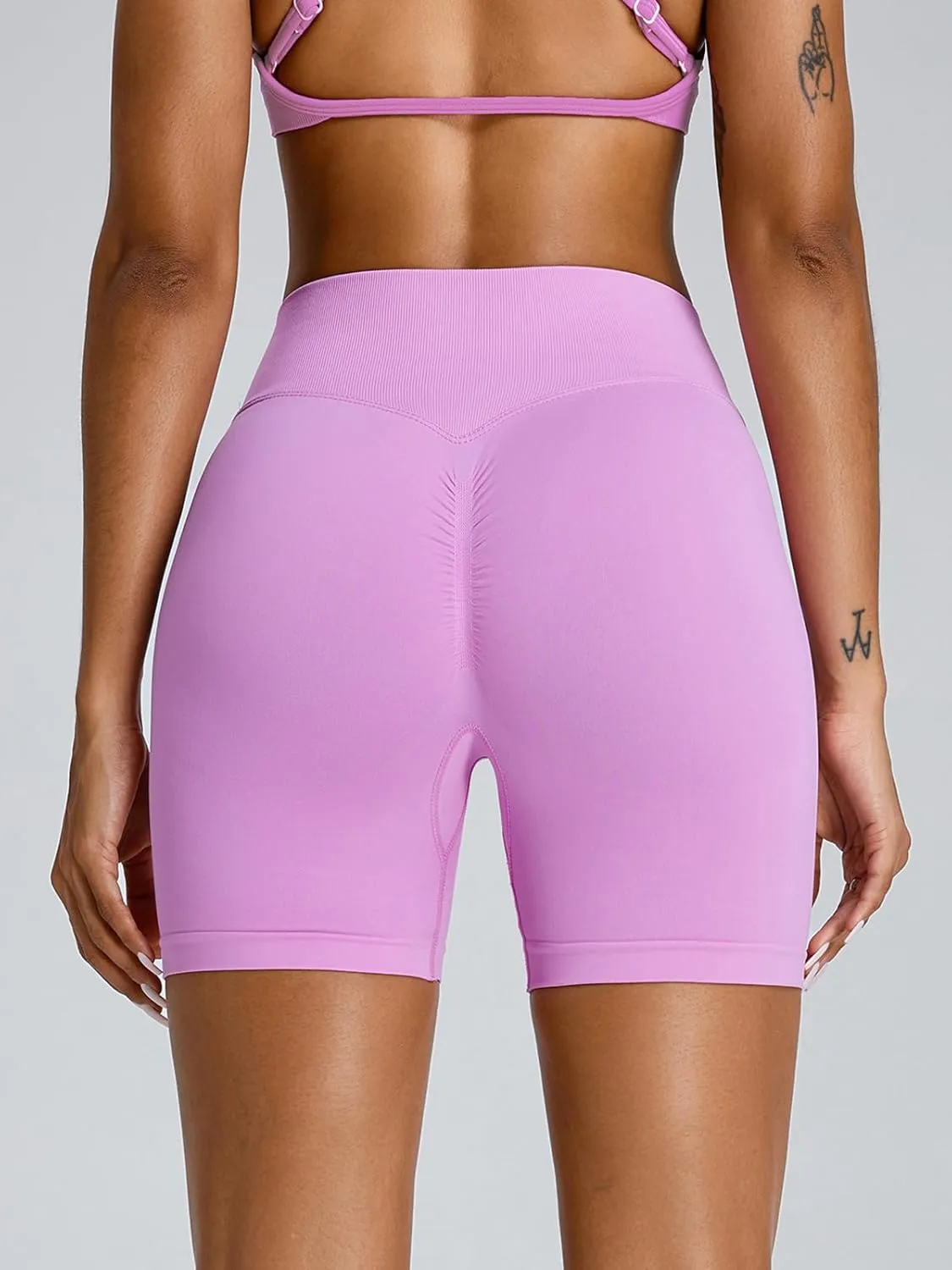Workout Shorts for Women High Waist Biker Shorts Gym Scrunch Butt Yoga Shorts Tummy Control Leggings
