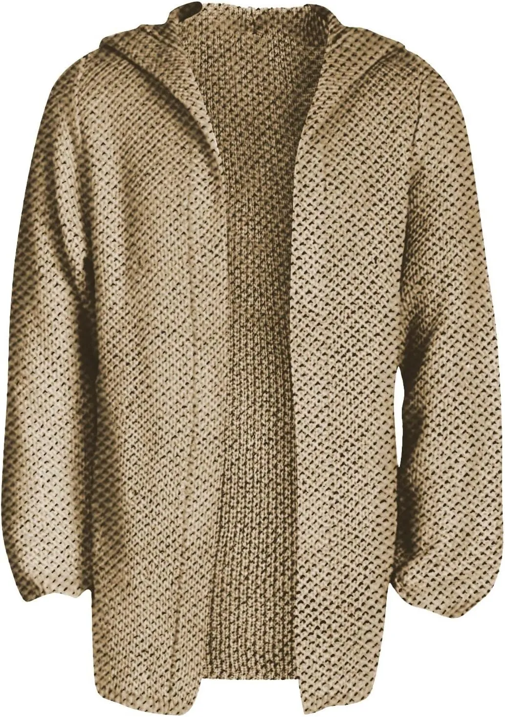 Ymosrh Men's Coat Jacket Long Cardigan Open Front Fall Casual Winter Warm Knit Sweater Coat Fashion Outwear, XL-5XL