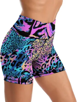 Yoga Shorts High Waisted Tummy Control Biker Shorts for Womens Athletic Running Workout Gym Tennis Shorts