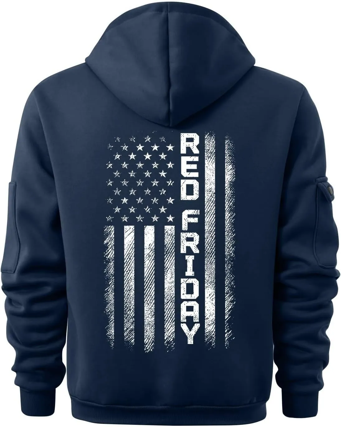 ZEFOTIM Hoodie for Men Drawstring 1/4 Zip Hoodie Letter Print Graphic Pullover Casual Sweatshirt with Pockets