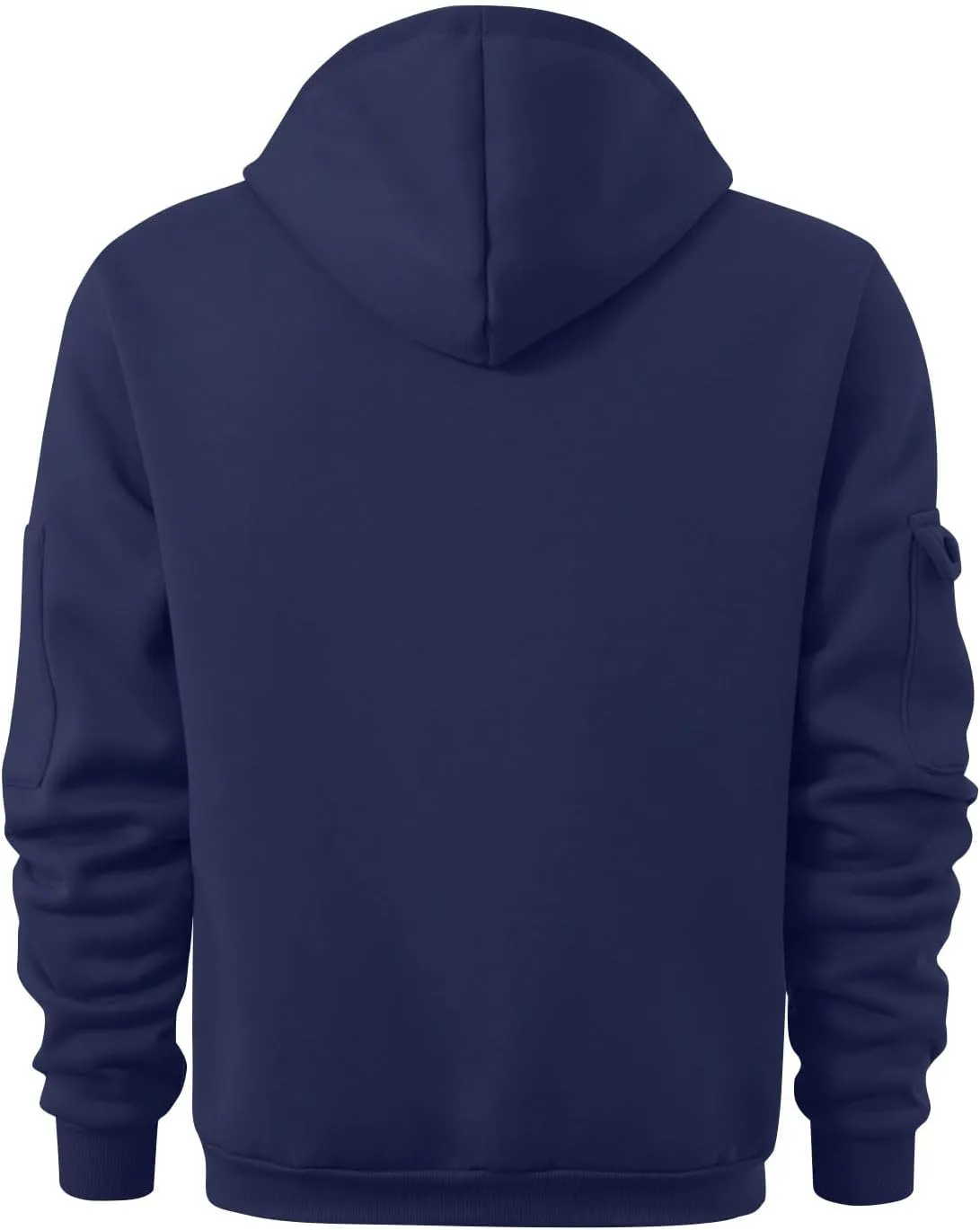 ZEFOTIM Hoodie for Men Drawstring Quarter Zip Hoodies Soild Color Pullovers Winter Sweatshirts with Pockets